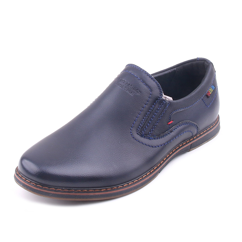 Children Kids Boys Shoes Men's Formal Leather Sneaker Loafers Big Teenage Boys Dress Shoes School Party Wedding Shoes For party: Blue / 37