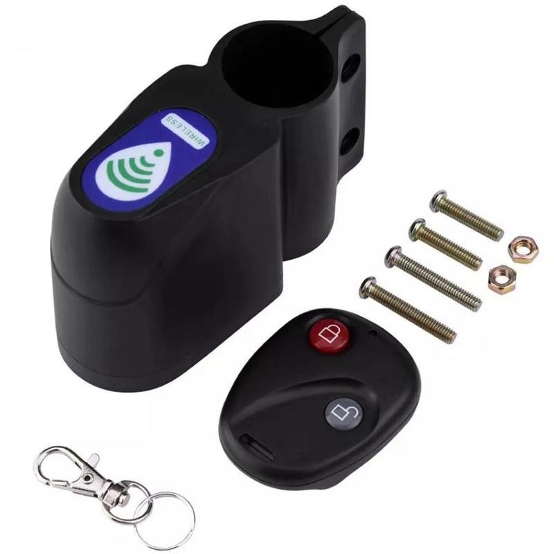 Anti-theft Bike Lock Cycling Security Lock Remote Control Device Alarm Wireless Security Accessorie Lock Anti-theft System L7e7: Default Title