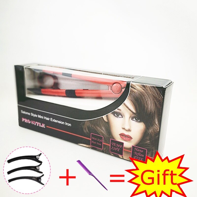 Extensiones de Cabello con calor de hierro, conectores de fusión de cabello, conectores de extensión de cabello de queratina de temperatura Salome