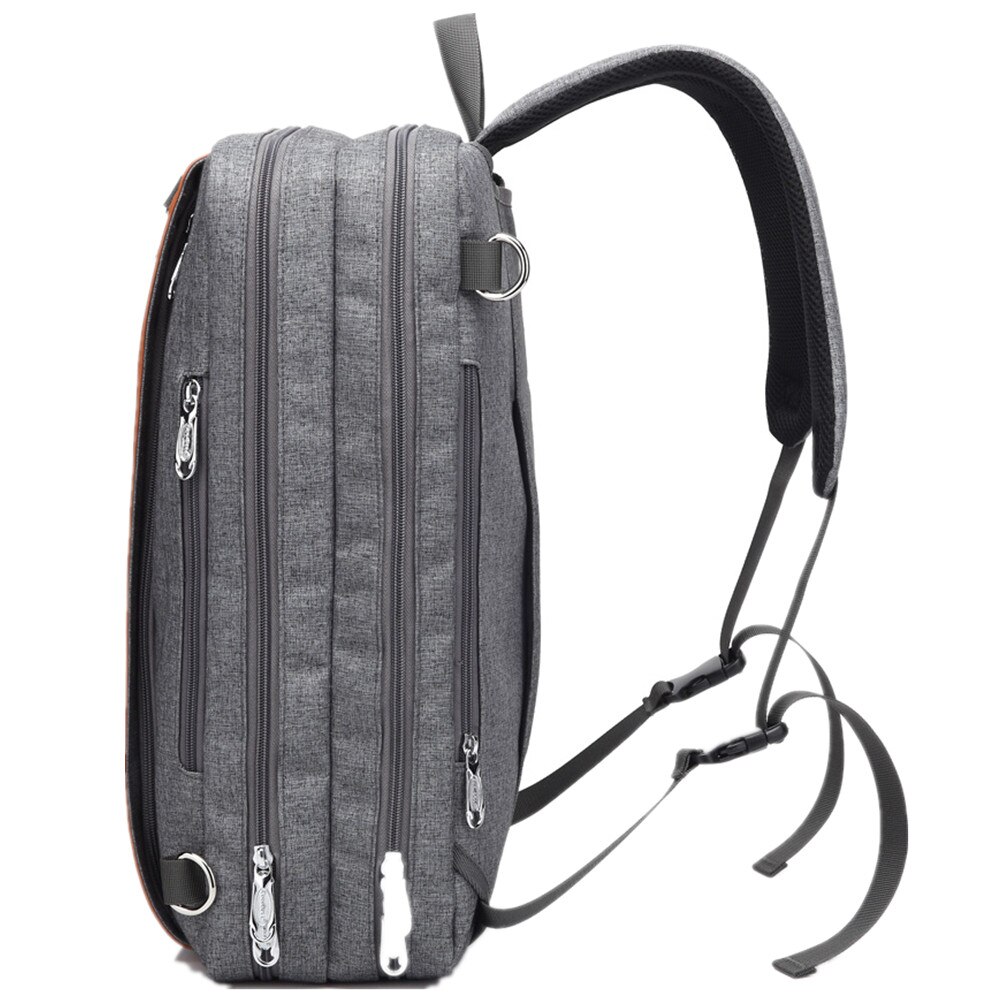 COOLBELL-mochila para ordenador portátil de 17,3 pulgadas, morral de viaje de negocios a la , de nailon, impermeable, antirrobo para estudiantes