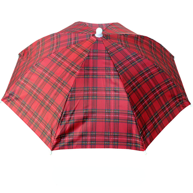 Sombrero de sombrilla de lluvia portátil, sombrilla plegable para Pesca al aire libre, Anti-UV, accesorios para la cabeza de playa, Camping y Pesca