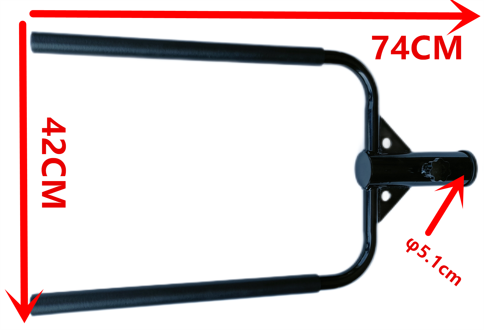 Fitness Shoulder Press Push Bar Gym Home T Bar Row Landmine Attachment for 2-Inch Barbell Rod Deadlift Squat Barbell Bar