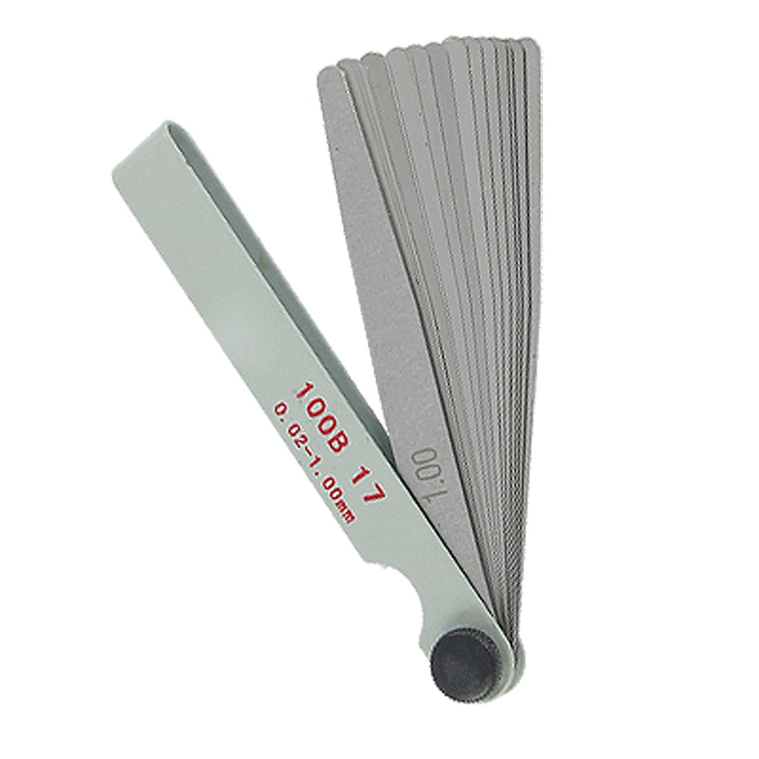 UXCELL-Medidor de espesor métrico 17 en 1, 0,02-1Mm, herramienta de medición para calibrador, calce de válvula, calibradores de huecos métricos