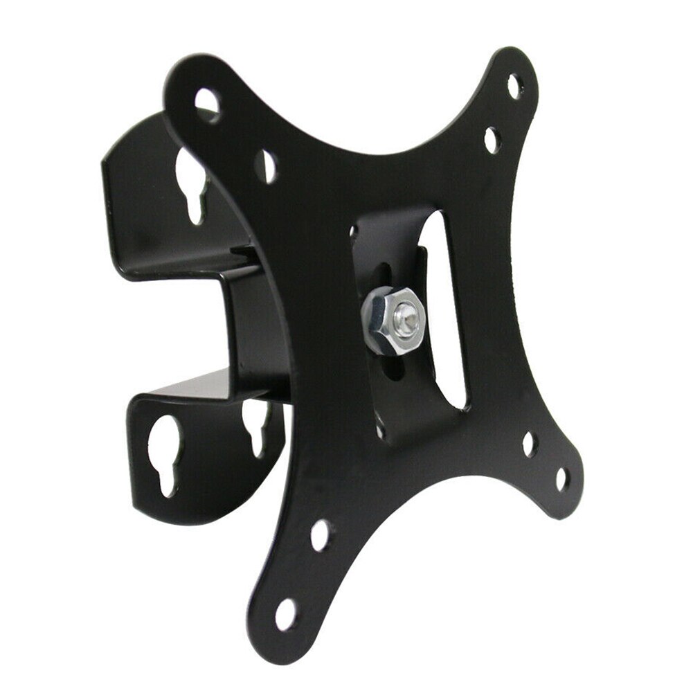 Justerbart stål svart tv-veggfeste tilt hjem universal for datamaskiner brakett enkel montering skjermstativ holdbar holder svingbar