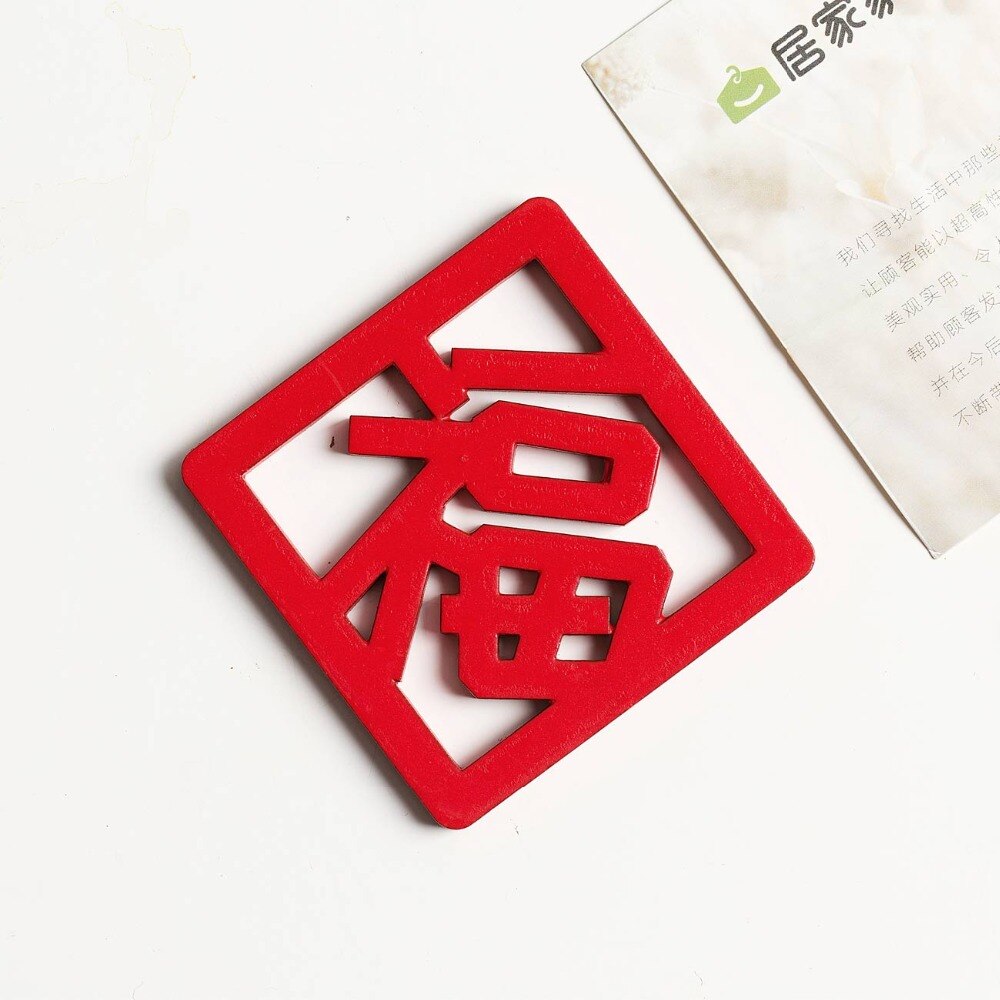 Chinese stijl koelkaststickers magnetische stickers zegen xi fu chun woord bruiloft feest jaar muurdecoratie