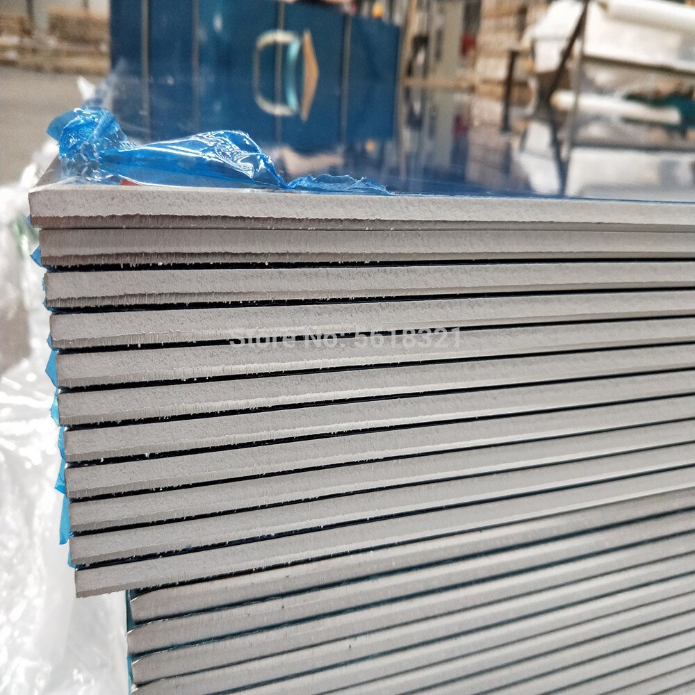 Cnc aluminiumplade 6061 lang 200mm 300mm 400mm aluminiumpladetykkelse 3/6/8/10mm med beskyttende film