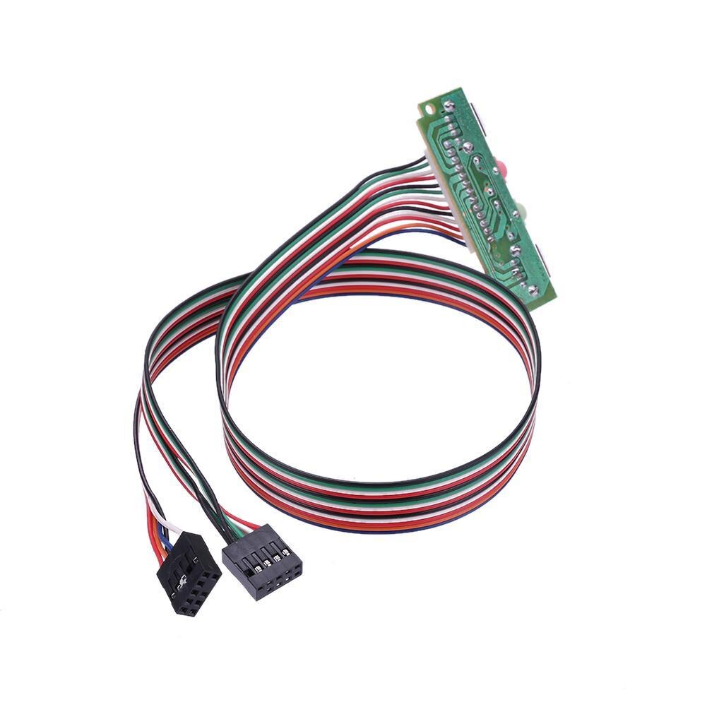 2 USB 2.0 PC Computer Case Front Panel USB Audio Jacks Port Desktop PC USB Extension Wire for Microphone Earphone Cable Cord