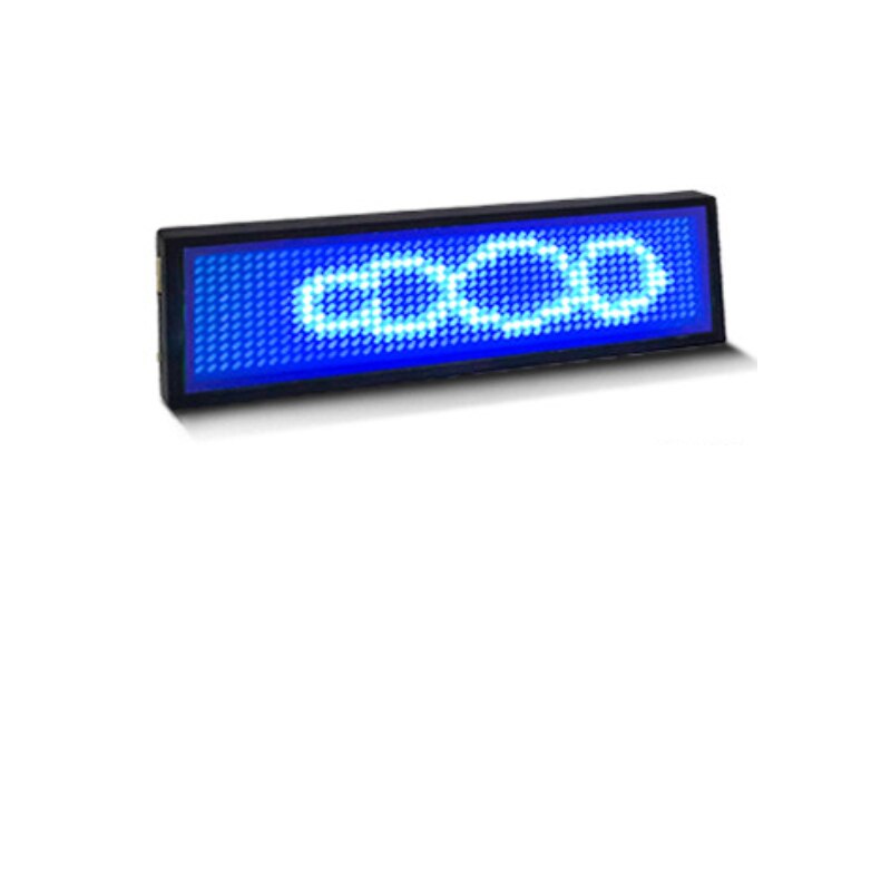 Bluetooth LED Name Abzeichen Preis Tag Restaurant Shop Ausstellung Nacht Club Hotel Digitale WILLKOMMEN Signage Led Abzeichen Clip Insignia: USB Blue