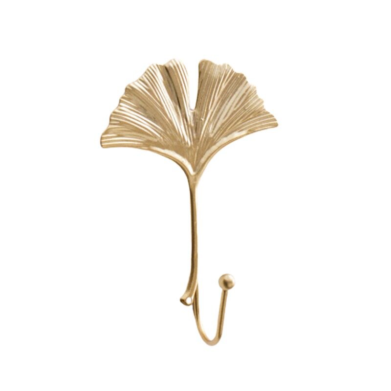 nordycki luksus haczyk w kształcie liścia torebka wieszak na kurtki wieszak na klucze ozdoba robić powieszenia na ścianie: E