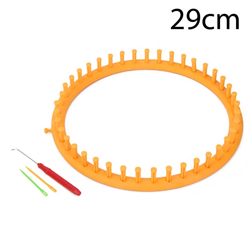 1 Set Rechthoek Ronde Diy Breien Weefgetouw Sjaal Trui Hoed Sjaal Stiksels Knit Handgemaakte Craft Weven Vlechten Tool: 29cm