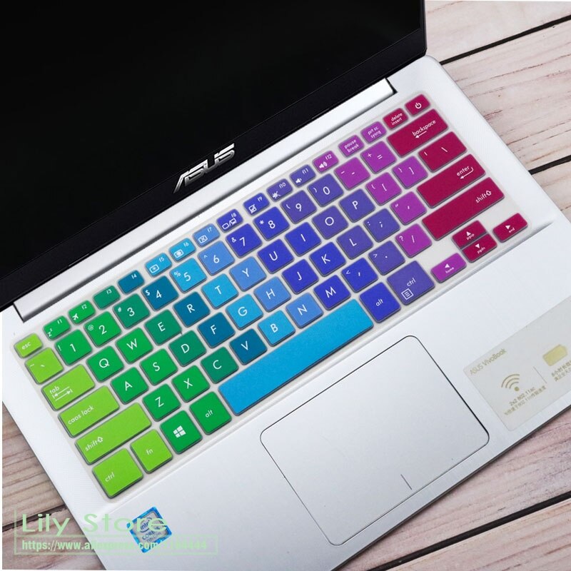 Til asus vivobook flip 14 tp401m tp401 tp401ca tp401ma tp410 tp410uf tp410ua tp410ur laptop 14 tommer tastaturbeskytter cover: Regnbue