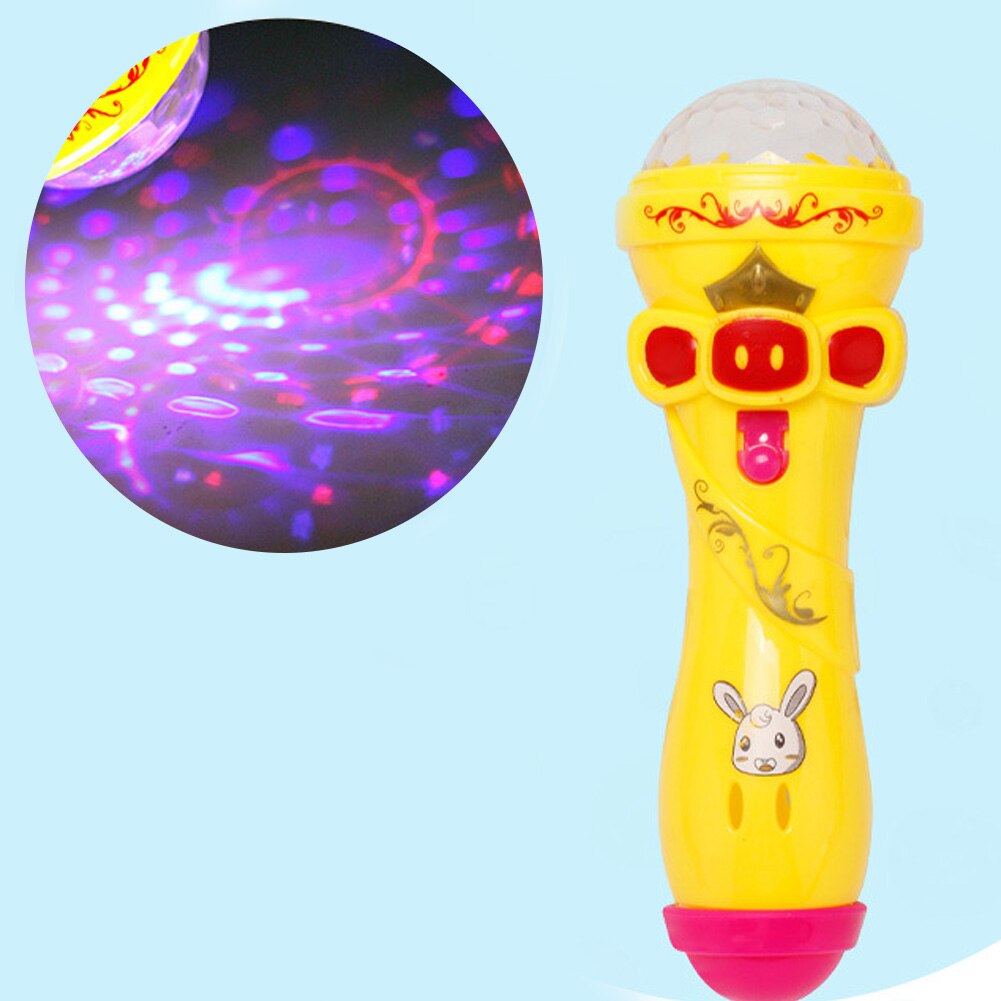 Microfoon Model Verlichting, Leuke Mini Grappige Draadloze Microfoon Vorm Muziek Karaoke Lichtgevende Verlichting Speelgoed