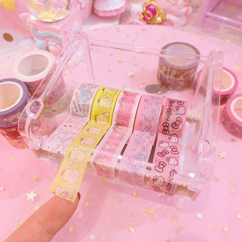 Mini Multi-functional Tape Seat Tape Cutter Office Stationery Tape Storage Storage Box Tape Office Supplies