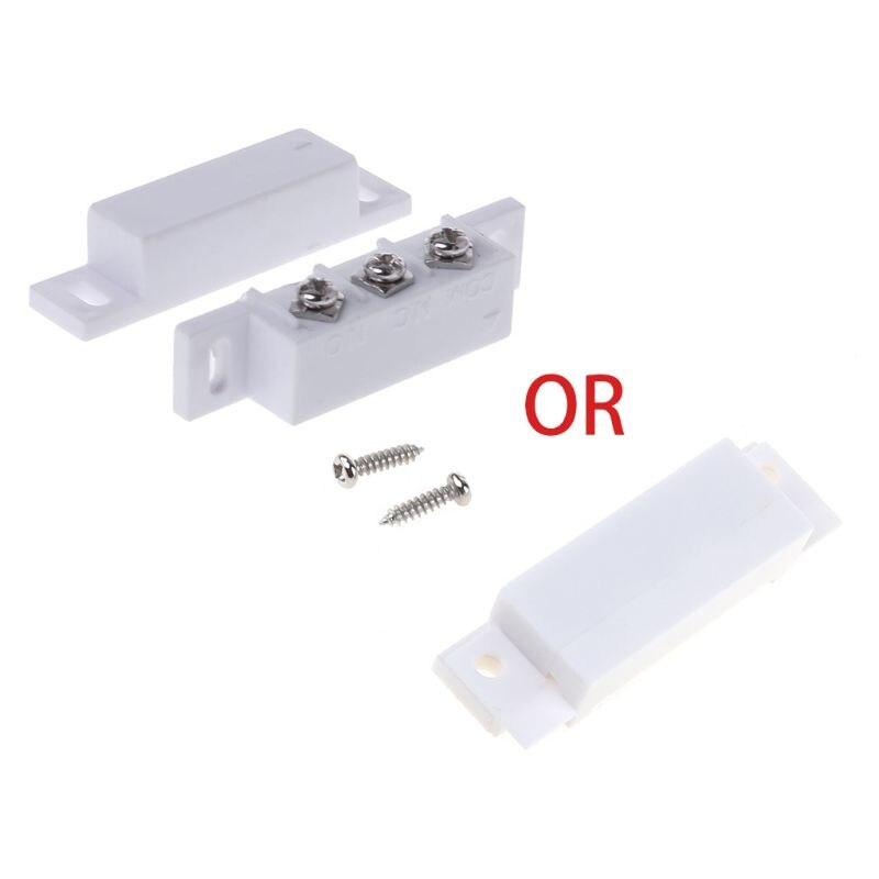 NC NO Magnetic Contact Switch Door Sensor Wired Metal Roller Shutter Door Home Alarm System