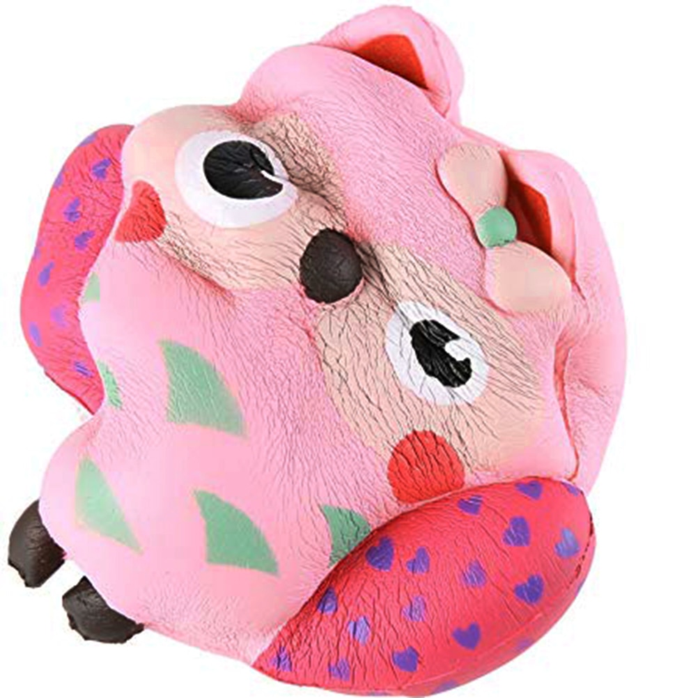 Doux en hausse Jumbo spongieux Antistress Kawaii dessin animé hibou parfumé presser enfants Squishys jouet soulagement du Stress décompression jouets #40