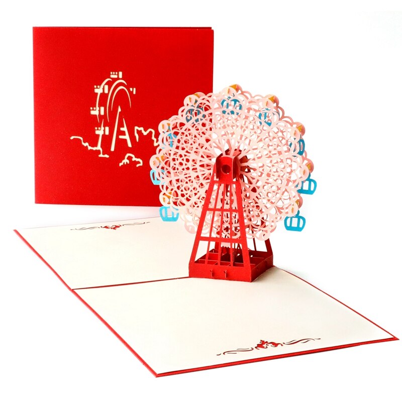 3D Pop Up Card Invitations Christmas Birthday Wedding Greeting Card Anniversary Xmas Multi Greeting Card: E