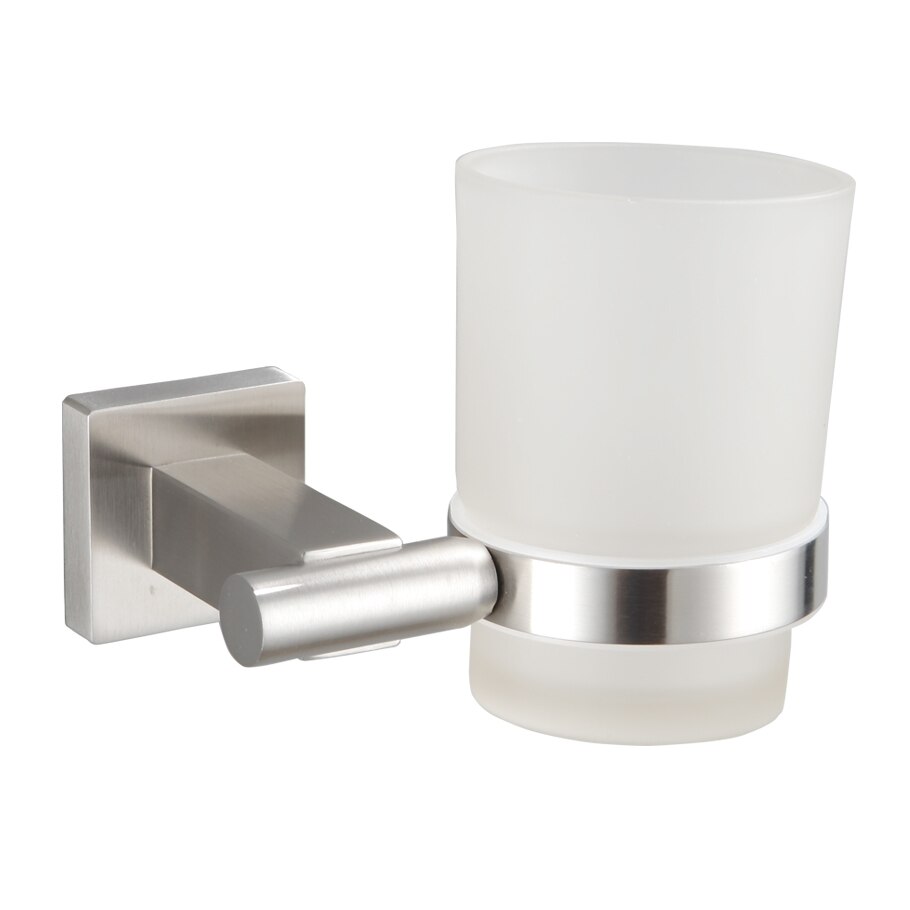 Porte-gobelet mural fixe pour brosse à dents et gobelet en verre, accessoire de salle de bain: 1 pièces