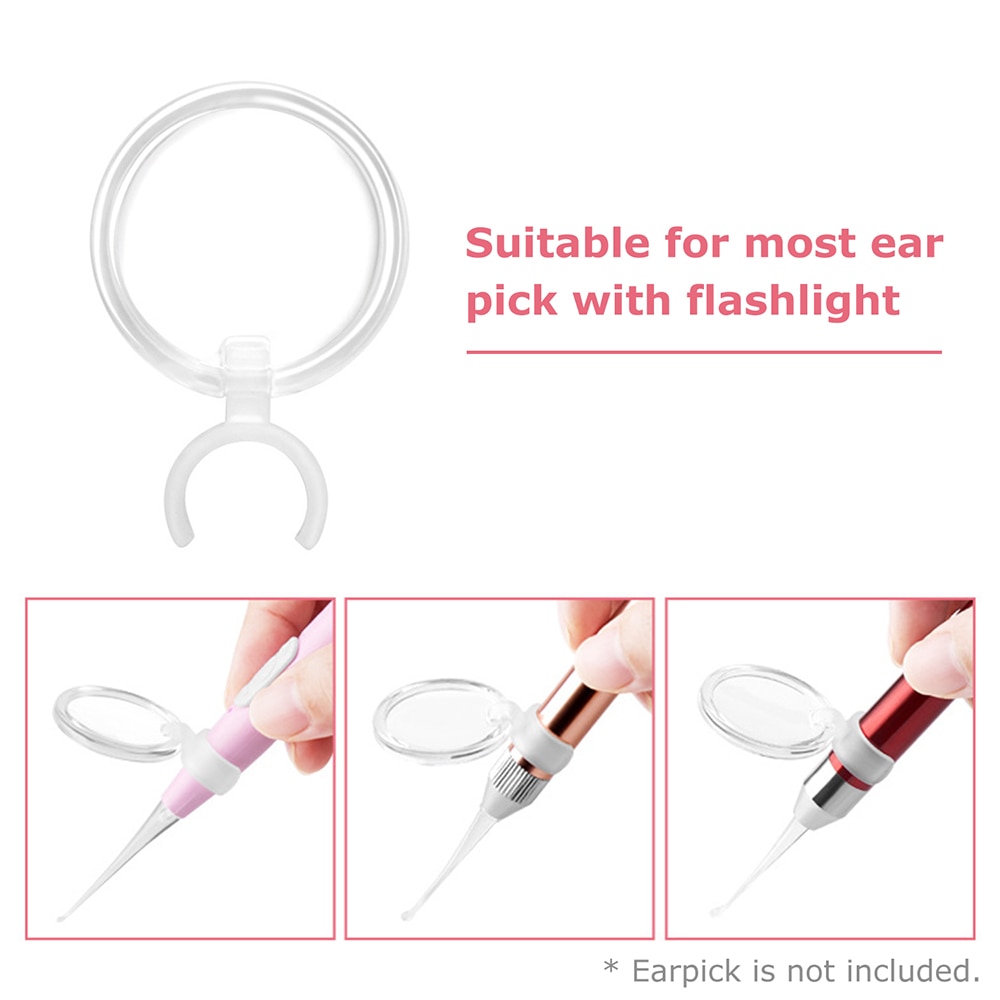 Ear Cleaner Magnifier for Flashlight Earpick Ear Cleaner Earwax Removal Tools Baby Kids Ear Care Accessory Ear Cleaning Tool