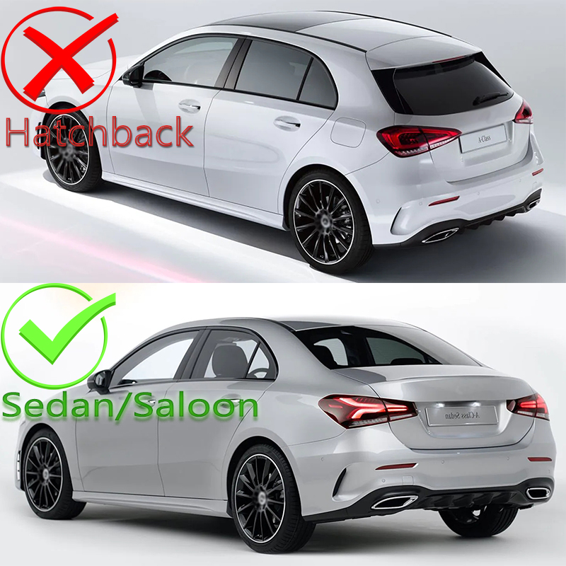 Til mercedes benz a klasse  w177 sedan  a180 a200 a250 a35 amg bagkofanger klistermærke trim cover fender flicks canards car styling