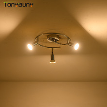 Moderne led kroonluchter verlichting woonkamer slaapkamer eetkamer indoor home lustre trap kroonluchter lamp 3 heads draaibaar