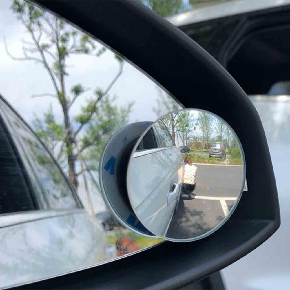 Rear View Convex Mirror Adjustable Flexible Side View Mirror Glass 2Pcs/Set 360 Degree Rear View Convex Mirror
