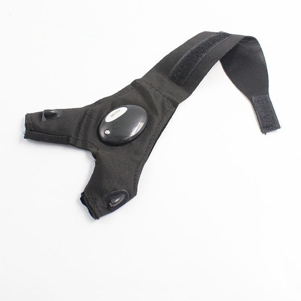 Fahrradhandschuhe mit Lichtern, Handschuhe für Angelausrügestochen, Zubehör, Handschuh mit LED, fingerlos, Licht, Finger, Fäustlinge, Bekleidung