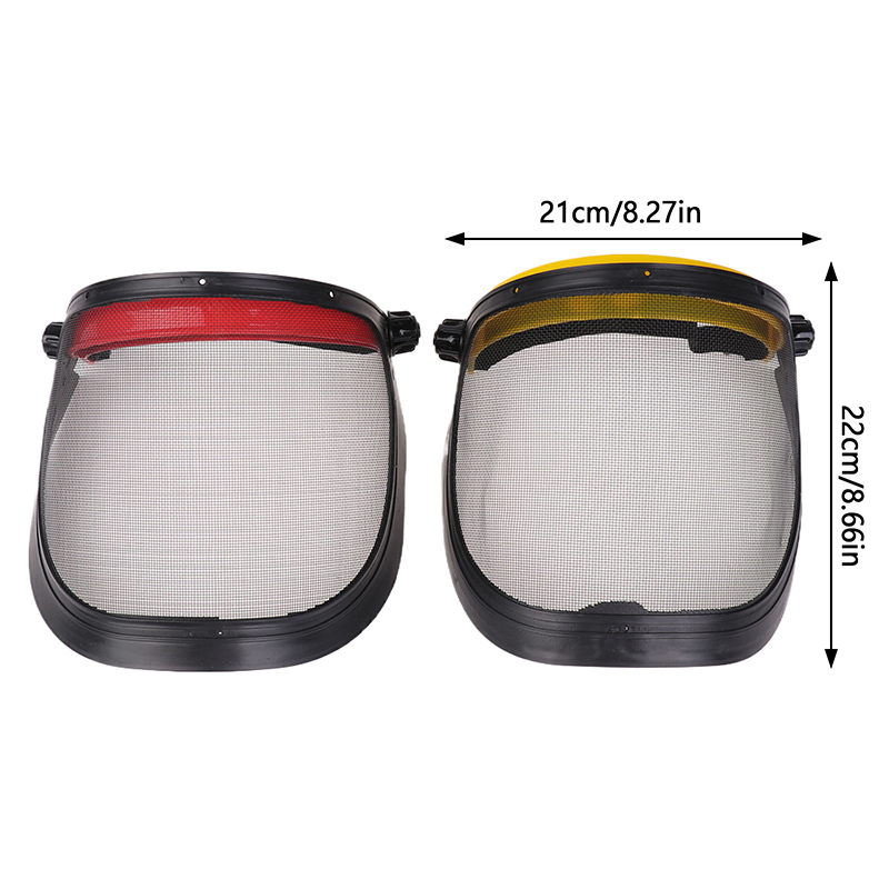 Casco de seguridad para cortadora de césped de jardín, sombrero con visera de malla de cara completa para desbrozadora de registro, protección forestal, protector facial completo