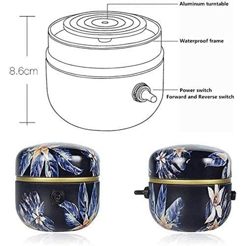 Máquina de alfarería eléctrica de 1500RPM, rueda de cerámica, herramientas para arcilla DIY, máquina de plástico para bandeja, niños adultos, arte de cerámica, enchufe estadounidense