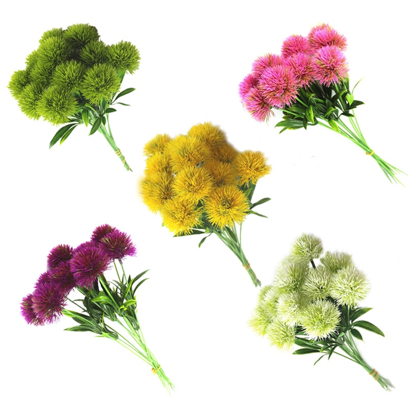 Beauity Artificial Dandelion Flowers Home Furnishings Wedding Valentine's Day Party Decor Plastic Flower Simulation Plant Flower