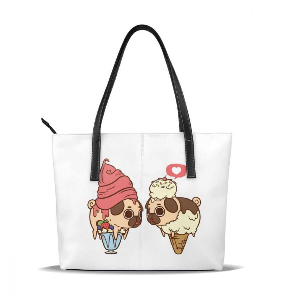 Carlins sac à main carlins sacs à poignée supérieure Shopping en cuir sac fourre-tout adolescent impression tendance femmes sacs à main: Puglie Froyo And