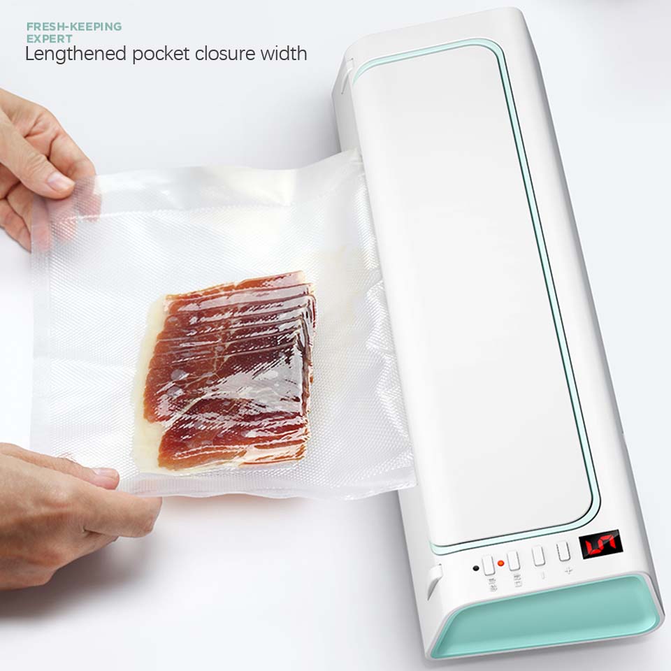 220V Household Food Vacuum Sealer Packaging Machine Film Sealer Vacuum Packer Including 15Pcs Bags can be use for food saver