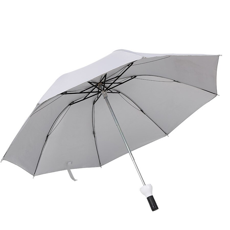 Ombrello per bottiglia di vino ombrello per protezione solare in plastica argento personalizzato ombrello creativo souvenir personalizzazionea783: bianca