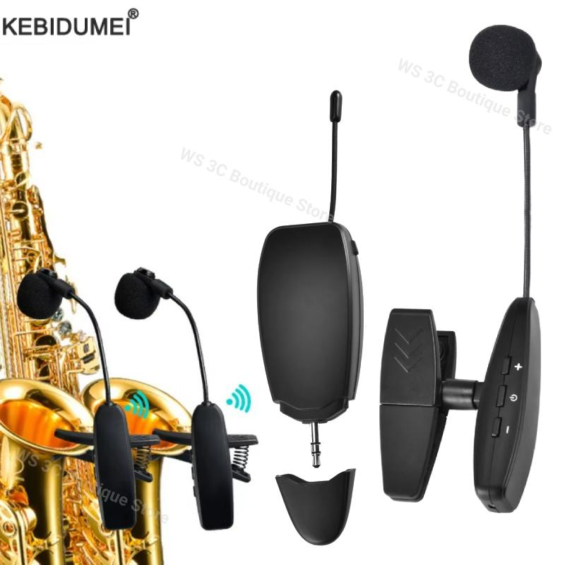 Instruments sans fil micro amplificateur UHF 2.4G Sax Microphone récepteur émetteur pour Saxophone trompette corne Tuba flûte