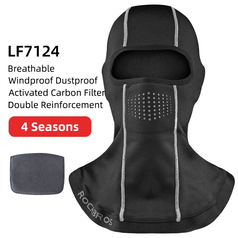 ROCKBROS Winter Warm Halten Winddicht Radfahren Maske Fleece Thermische Radfahren Gesicht Maske Balaclava Ski Maske Angeln Skifahren Hut Headwear: LF7124