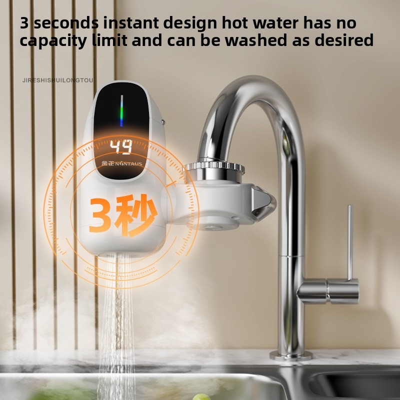Instant elektrische warmwaterboiler keukenkraan adapter snelle verwarming kraan digitaal display boiler badkameraccessoires