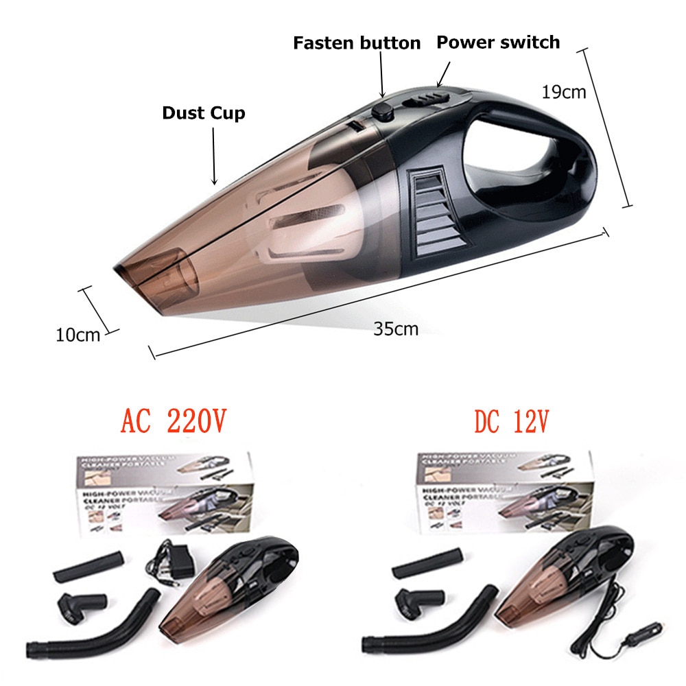 Aspiradora portátil de mano inalámbrica para coche, aspirador automático de CA 220V para Interior de coche, hogar y limpieza de ordenador