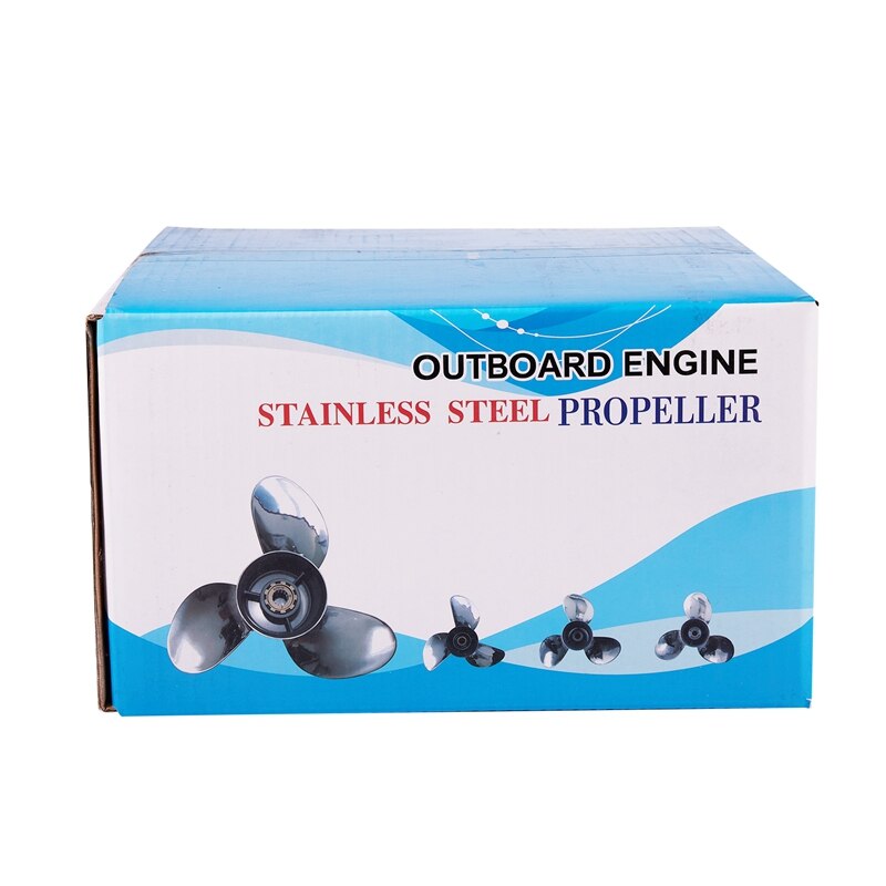 9 7/8 Inch x 10 1/2 Inch-F Aluminum Alloy Outboard Propeller White Outdoor Propeller, for Yamaha 20 - 30 HP 664-45945-00-EL