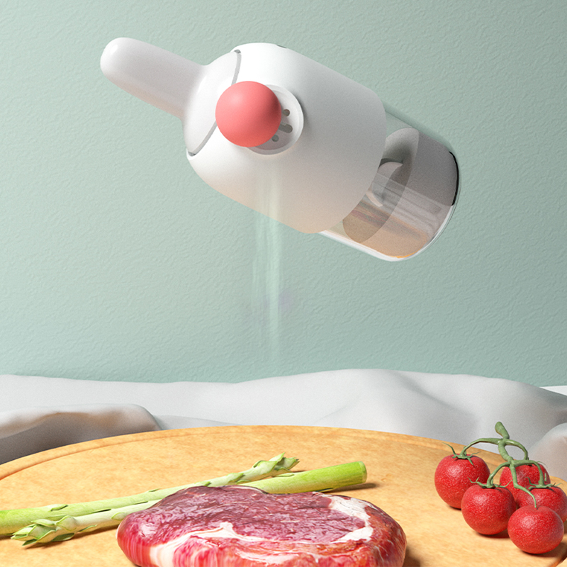 Plastic Small Spice Jar Dispenser Cooking Spoon Top Seal Spice Jar Set Organizer Pepper Salero De Cocina Kitchen Utensils OC50TL