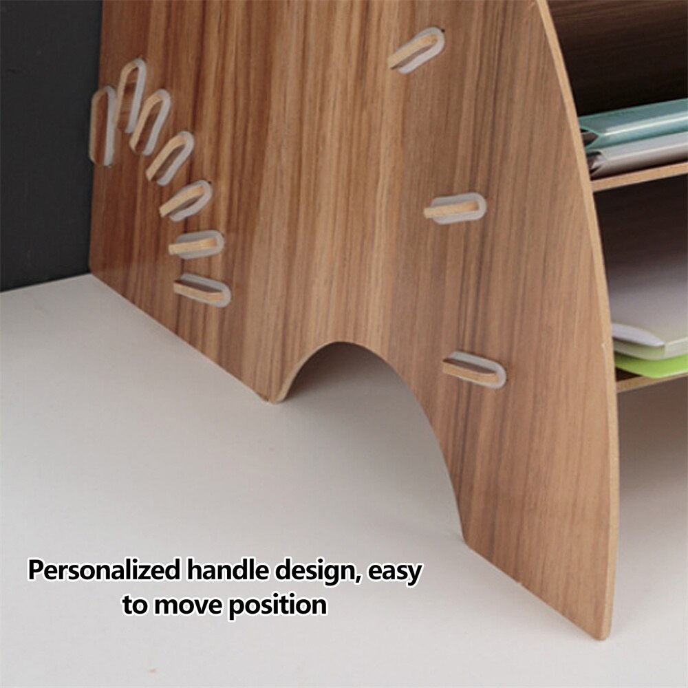 Multi-layer Standing Test Paper Tray Vertical Organizer File Rack A4 Data Storage Rack Student Office Stationery Binder Folder