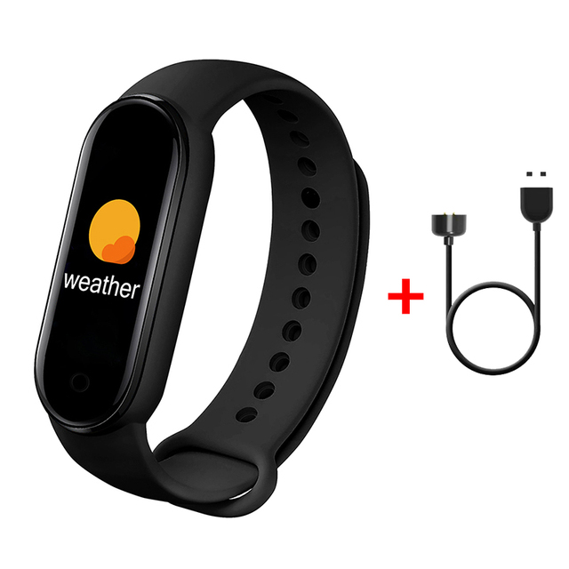 M6 Smart Bracelet Smart Watch Sport Fitness Tracker Smartband Men Women Smart Band For iOS Android Bluetooth-compatible Band: Black