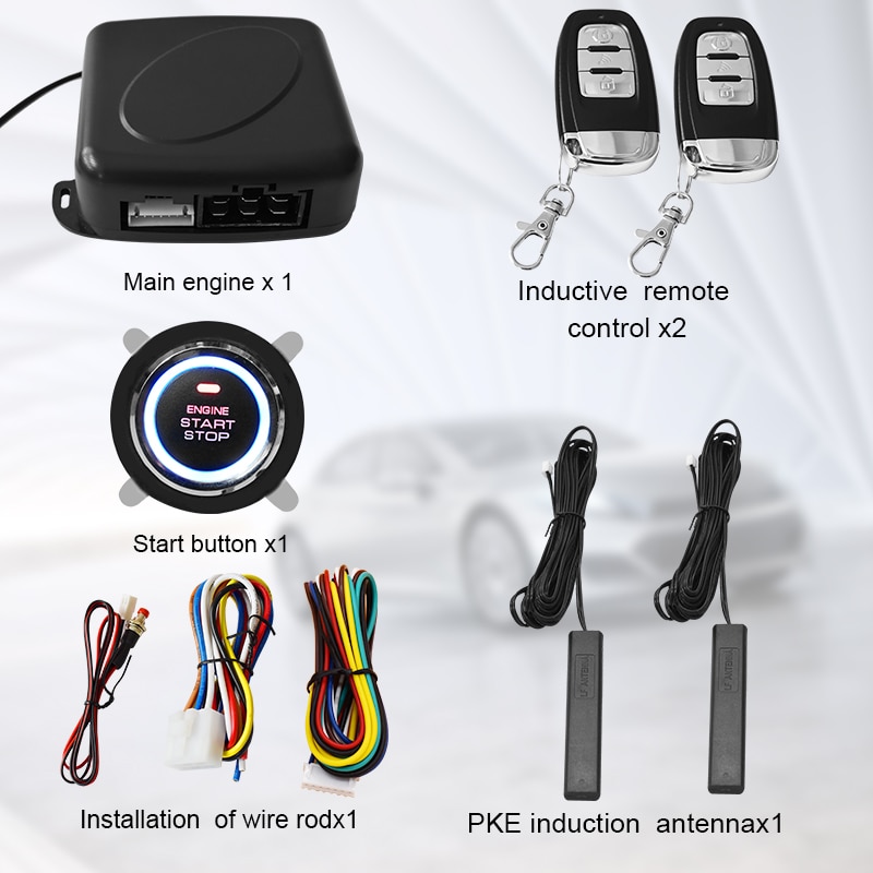 Car PKE one key start keyless entry system one key start car ignition