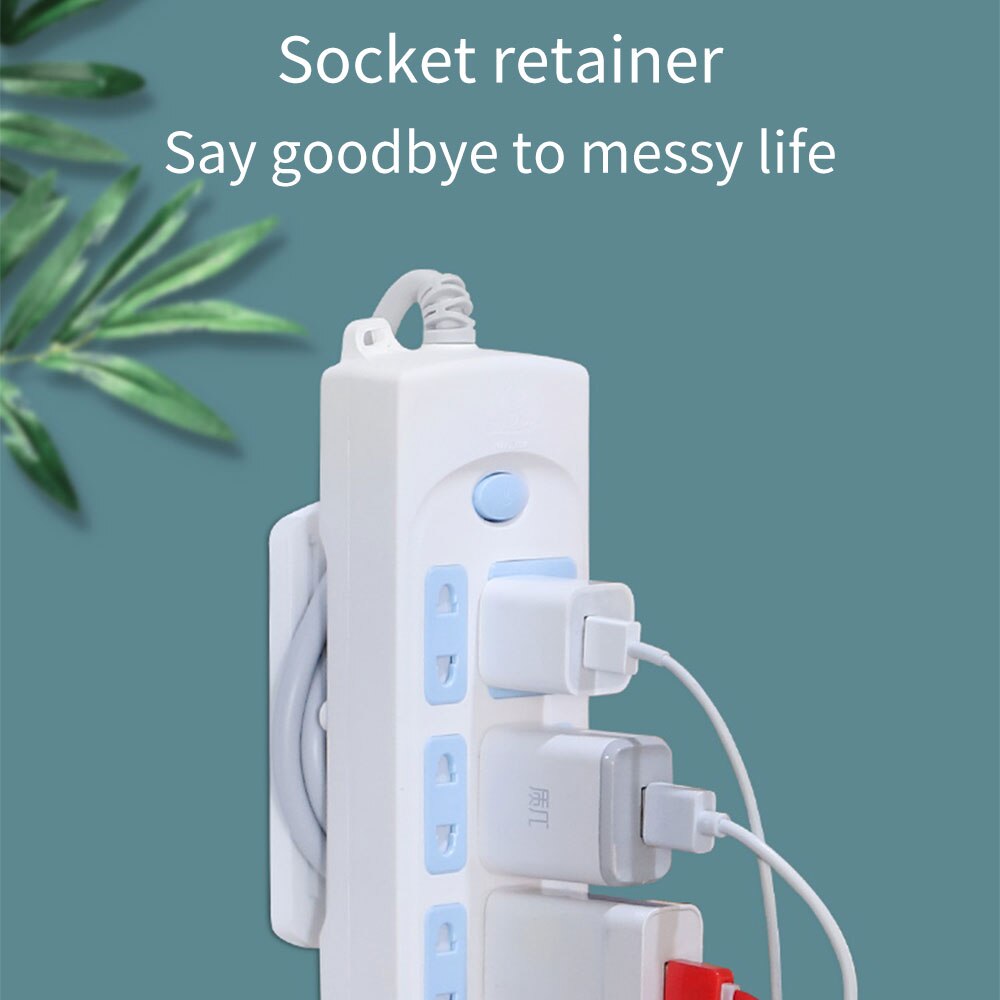 Power Strip Fixed Device Connected Patch Board Strip Board Stickers Wall Hangers Socket Fixed Device Wall Cord Manager Wall Hang