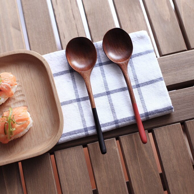 Japansk suppe ris ske lang håndtag træske massiv mælk te omrøring scoop hjem bordservice køkkenredskaber værktøj