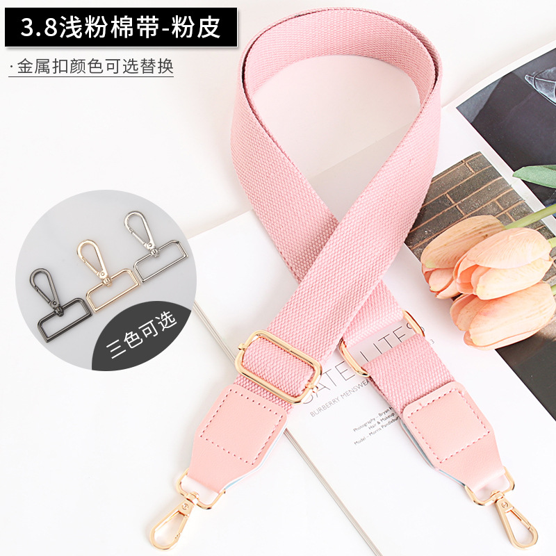 Effen kleur tasriem canvas damestas schouderriem accessoires enkele schouder diagonale overspanning lange schouderriem: L / Zilver