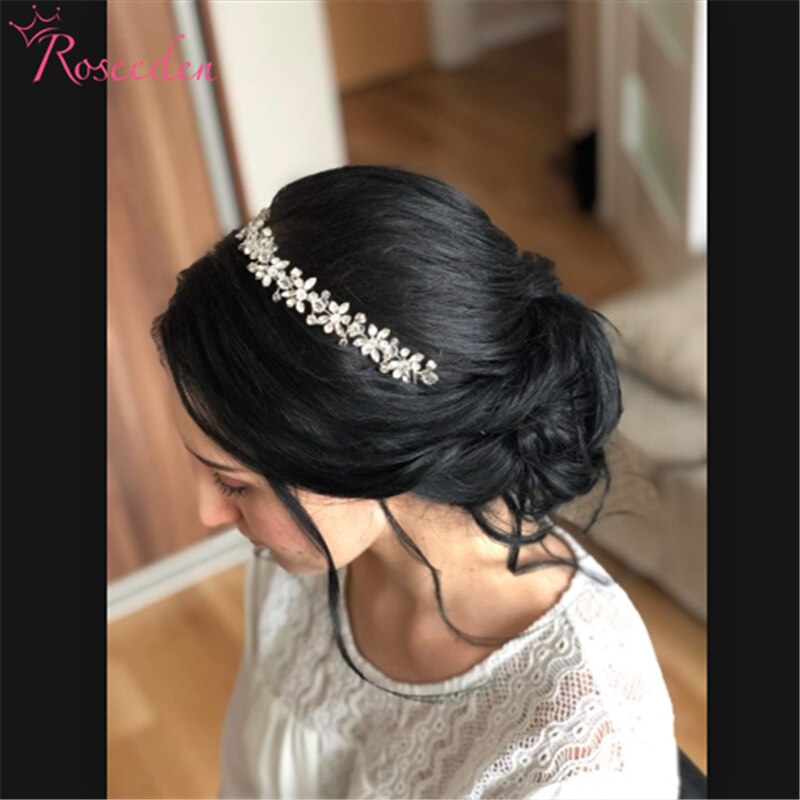 Glanzend kristal bruids bruiloft Kopstuk Bruid Hoofddeksels Hoofdband Haarband 100% Handgemaakte vrouwen Partij Sieraden Accessoires
