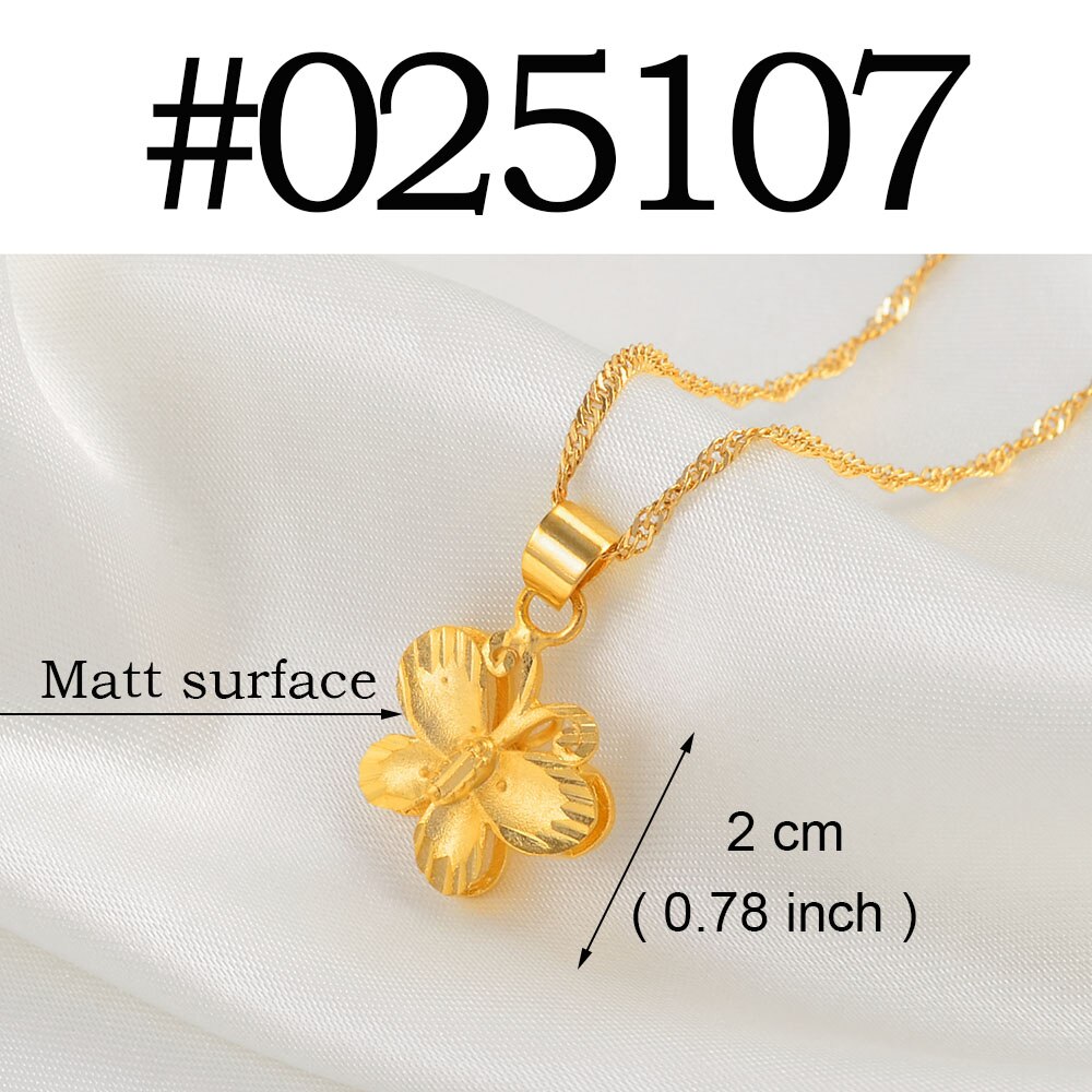Anniyo Charm Butterfly,Heart,Dolphin,Rose Flower,Peacock &amp; Angel Pendant Necklaces Stylish Party accessories Jewelry #025107: Matt Butterfly / 45cm or 17.7 Inches