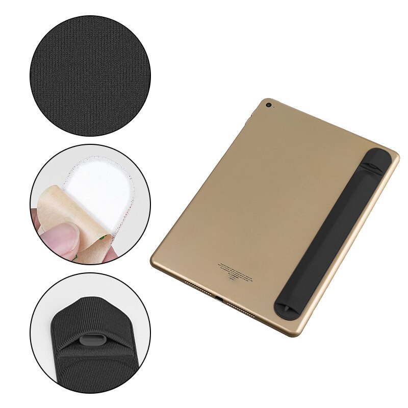 1 pièces adhésif souple tablette porte-crayon manchon pour IPad étui de protection stylo pochette de couverture Durable 22*2.8cm 1st Generation)