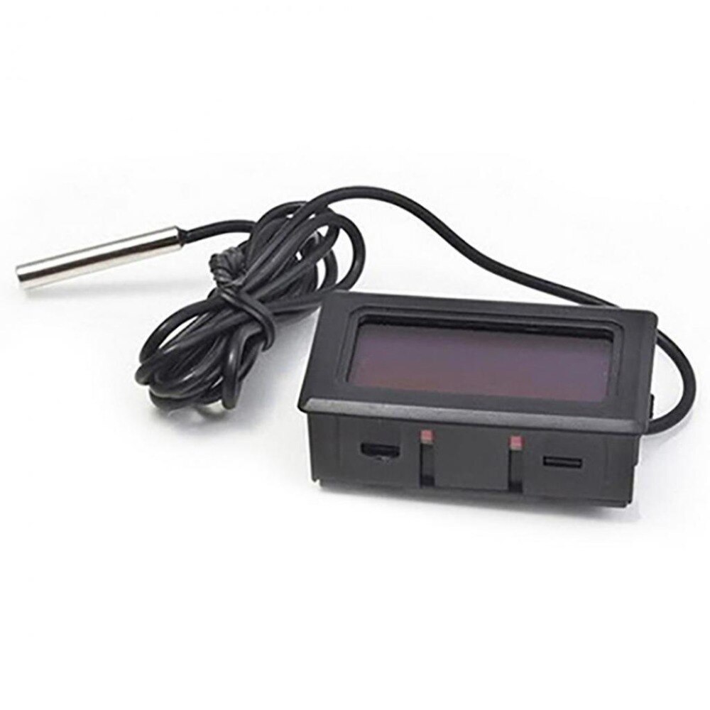 Mini Digital LCD Thermometer Hygrometer Temperature Humidity Meter Probe Sensor Car Water Pop Aquarium Water Thermometer