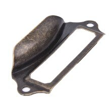 Label Trekt Ladekast Pull Naam Card Repareren Vintage Stijl