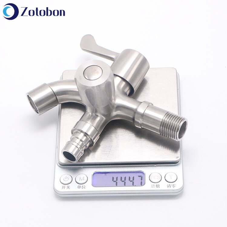 ZOTOBON 1pc Multi-function Faucet Double Faucet Quick Open Single Cold Bibcocks Washing Machine Tap Bathroom Accessories H165